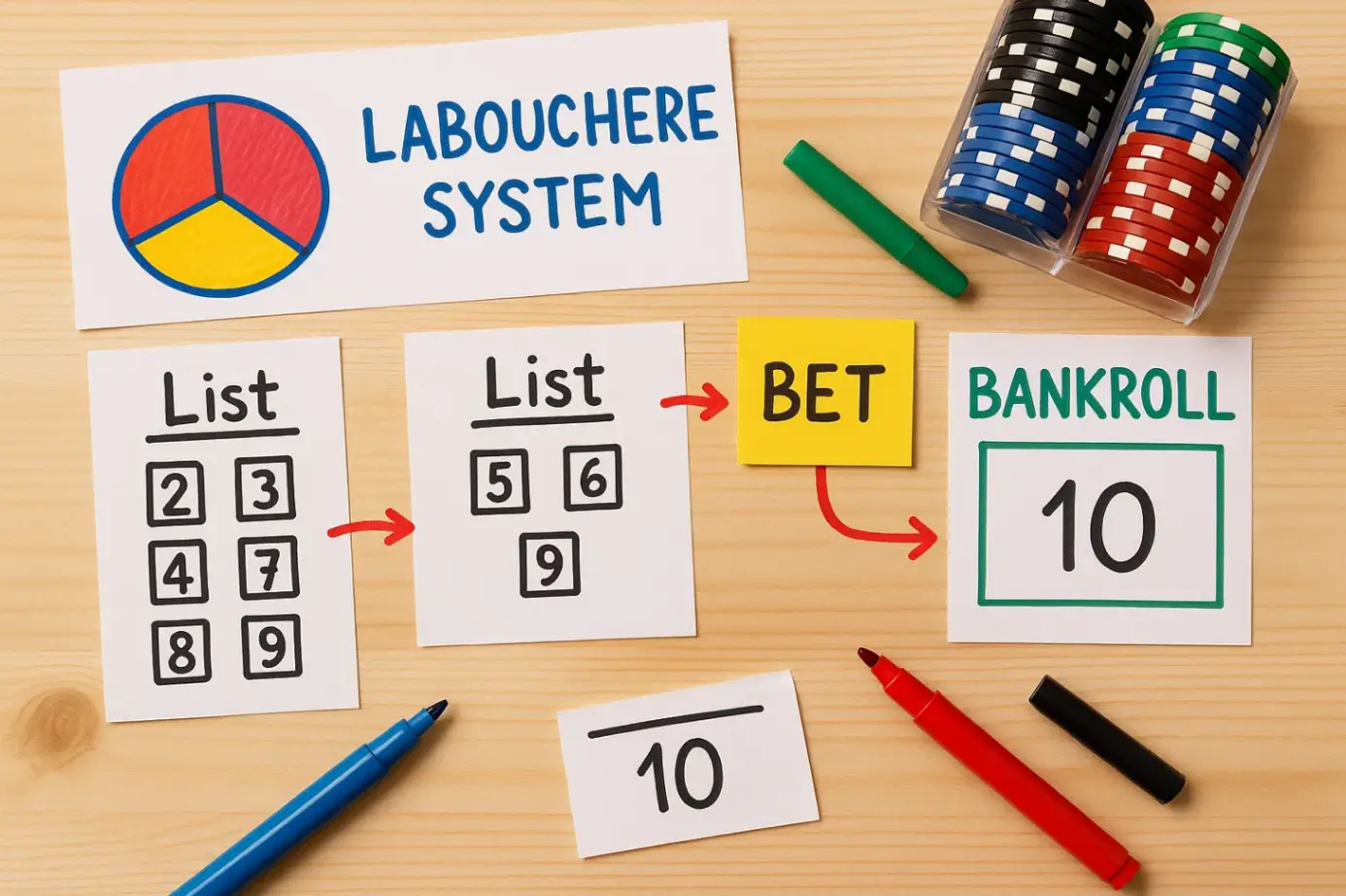 Система Лабушер: схема списков и управление банкроллом Система Лабушер: схема списков и управление банкроллом