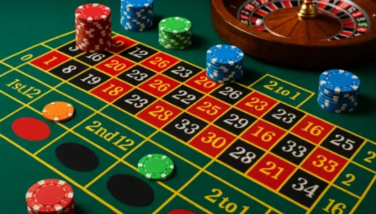 Outside-ставки в рулетке: красное/чёрное, чёт/нечёт, дюжины, колонки Outside-ставки в рулетке: красное/чёрное, чёт/нечёт, дюжины, колонки