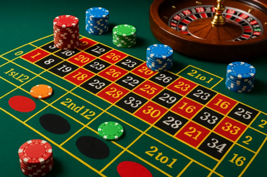 Outside-ставки в рулетке: красное/чёрное, чёт/нечёт, дюжины, колонки Outside-ставки в рулетке: красное/чёрное, чёт/нечёт, дюжины, колонки